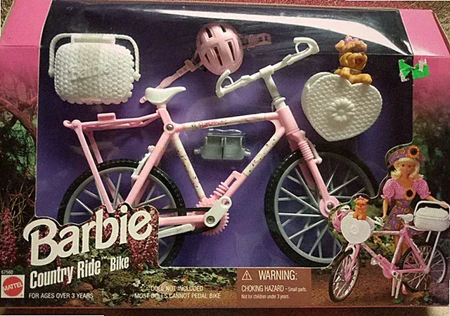 1996 Mattel ~ Barbie Country Ride Bike ~ Pink ~ #67560 NIB