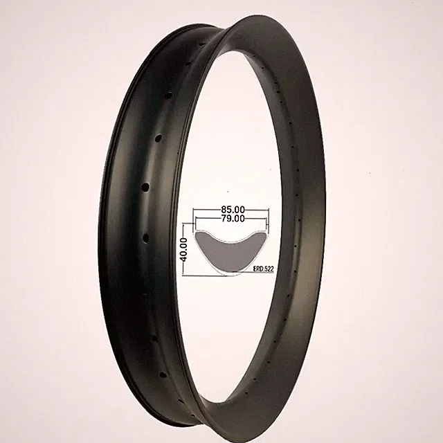 26er Carbon Fat Tire Bike Rim Hookless Tubeless for Snow/Cross Country Bicycle