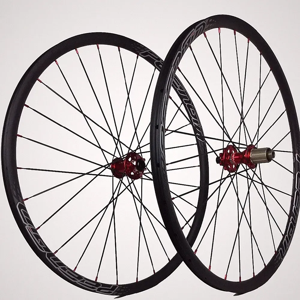 26in Carbon Mountain Bike Wheelset Clincher Cross Country Bicycle Wheels 24x24mm