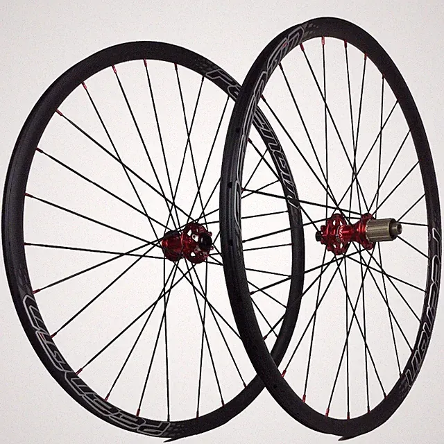 26inch Mtb Bicycle Carbon Wheelsets 26er 24*24mm Hookless Clincher Tubeless