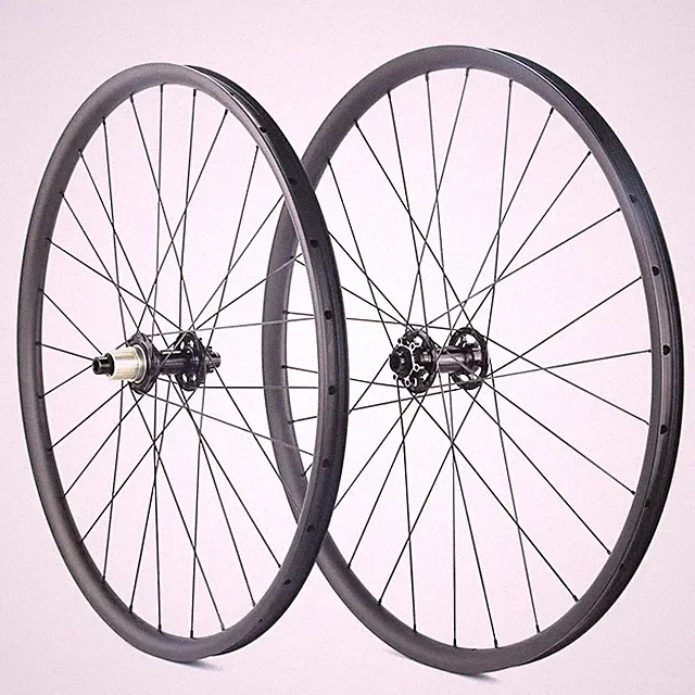 29 Inch MTB Cross Country Bicycle Carbon Wheelset 30mm Wide Asymmetric Wheels