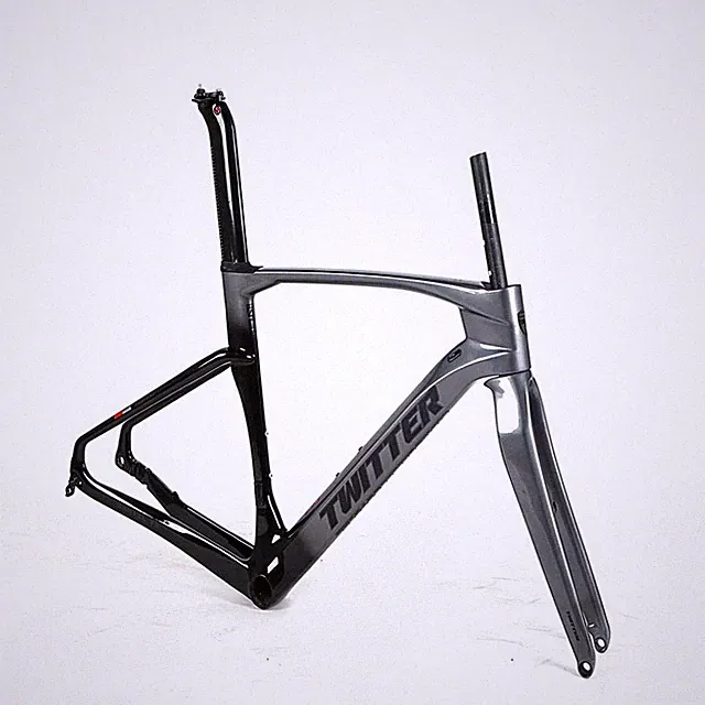 700*40C Full Carbon Fiber Road Bike Frameset Cross Country Gravel Bike Frame