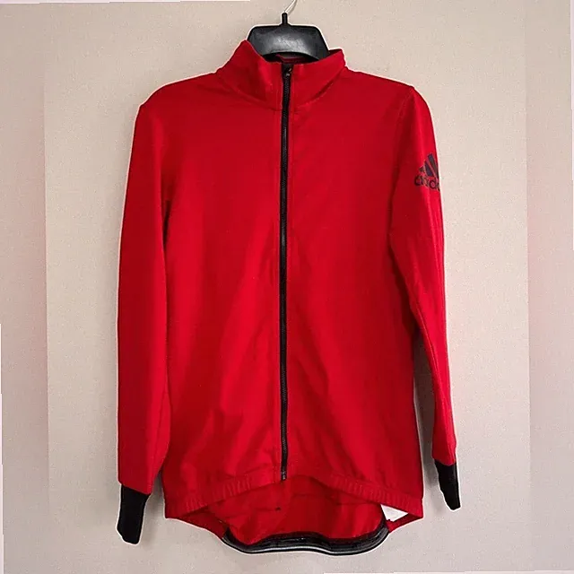 Adidas Women's Climaheat Winter Triathlon Cycling Jersey, Scarlet Red/Black, L