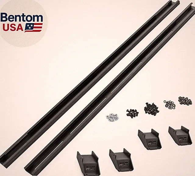 Adjustable T-Slot Crossbars for Pickup Truck Beds – Fits 57.25"–65.25" Tracks, 3