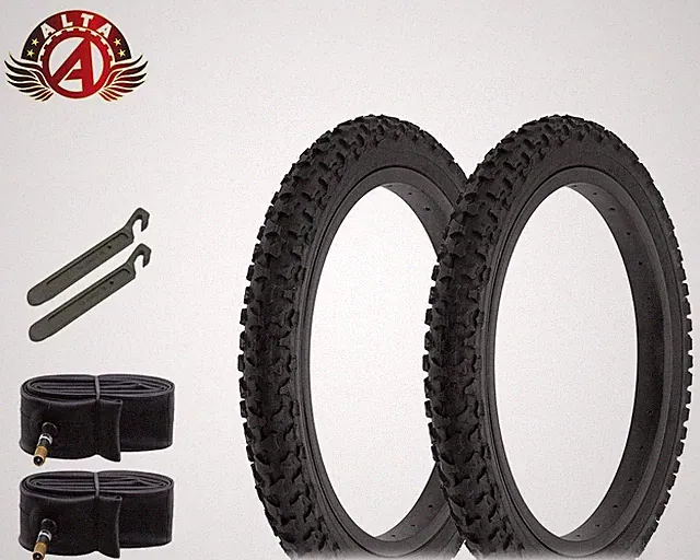 ALTA PERFORMANCE BICYCLE WIRE BEAD 16 x 2.00 BLACK MOUNTAIN KNOBBY TREAD 6PC SET