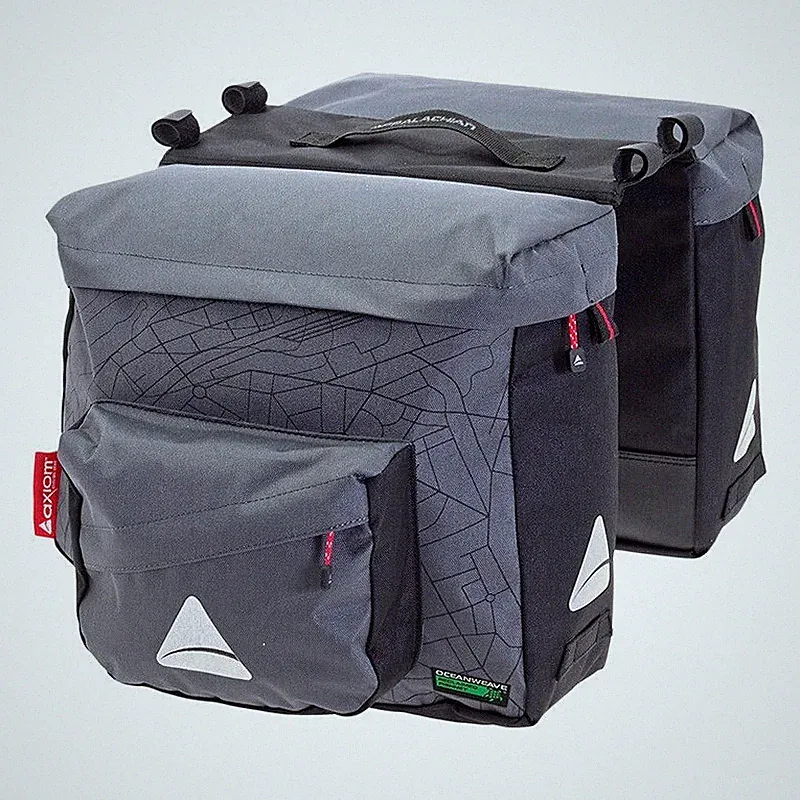 Axiom Seymour Oceanweave P25 Twin Panniers Set Commuter Touring Bike Bags