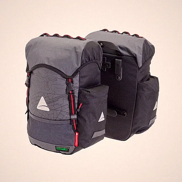 Axiom Seymour Oceanweave P35+ Double Pannier Set - Gray/Black