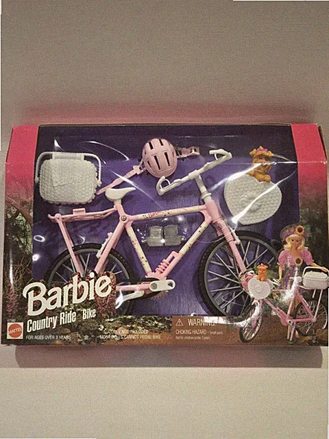 BARBIE COUNTRY RIDE BIKE, MATTEL 67560, 1996, COMPLETE IN BOX!