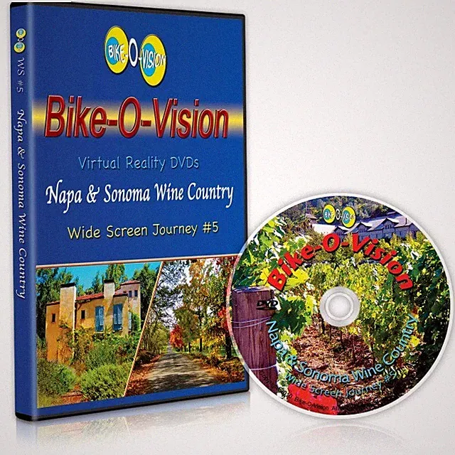 BIKE-O-VISION Napa Sonoma Wine Country indoor cycling spinning video