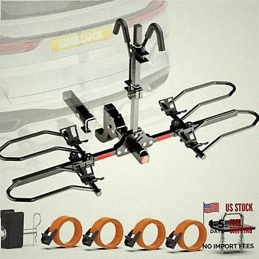 Bike Rack for Car,200LB 2 Ebike Rack Hitch with Up to 5-inch Fat Tire,Folding