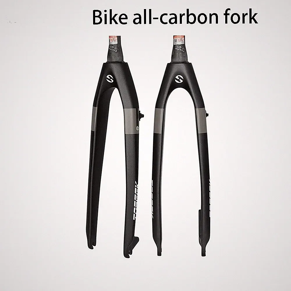 Cross Country Mountian Bike All-carbon Rigid Fork Lightweight Front Fork Matte