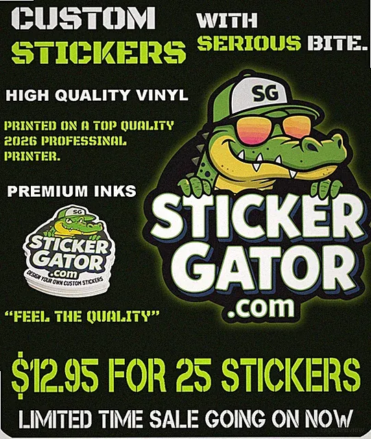 Custom Vinyl Stickers/ Die Cut Stickers/ Logo Stickers/ Bulk Stickers 6mil thick