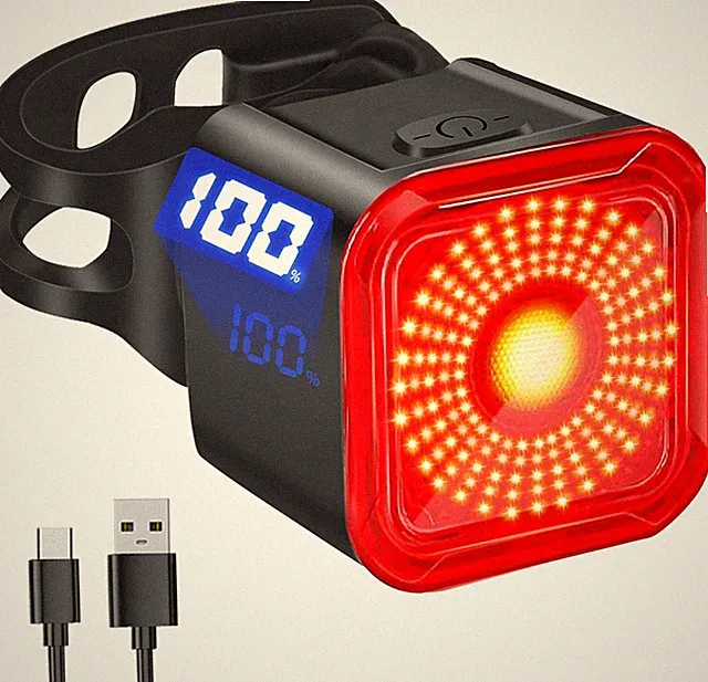 DARKBEAM USB-C Rechargeable Bike Tail Light LED 6 Modes Waterproof