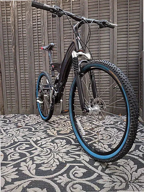 EPX Terra Shark Carbon Fiber Full Suspension Cross Country Vintage Mountain Bike