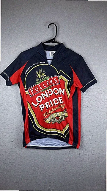 Foska Fuller's London Pride Beer Cycling Jersey Shirt Mens Medium Red England
