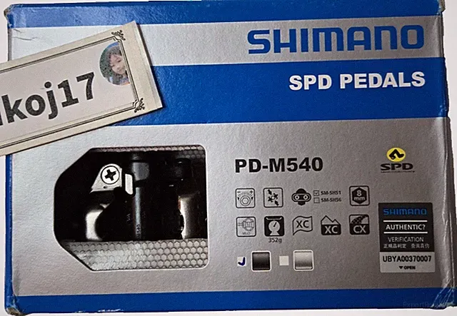 Genuine Shimano PD-M540L SPD Pedals Black MTB XC Clipless Japan New