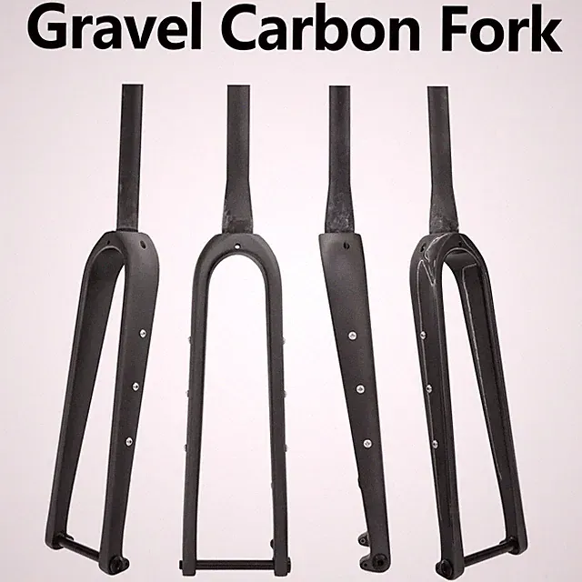 Gravel Carbon Road Bike Front Fork 700C Thru-Axle Cross-country Bicycle Forks