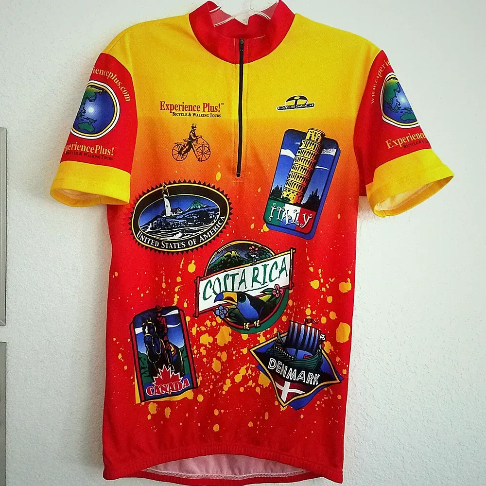 GSG Giessegi Country Travel Cycling Jersey Bicycle Walking Tours Medium Italy