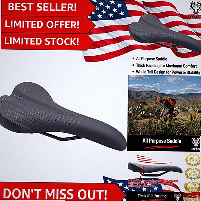 High-Performance Rocket Saddle - Comfortable for Cross Country & Trail Riding