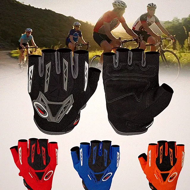 Motorcycle Gloves Off-road Electric Bike Gloves Short Finger Half Finger Gloves