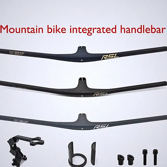 Mountain Bike Handlebar Carbon Integrated Riser Bar 13° Stem for Cross-country