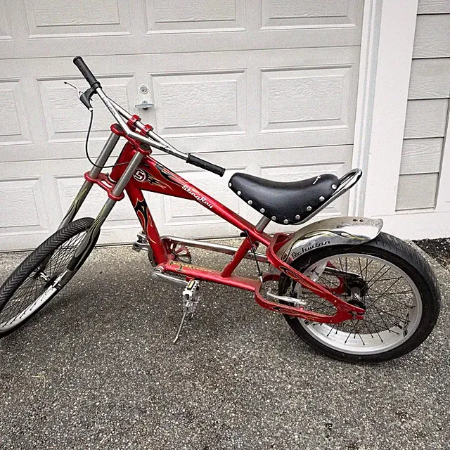 Schwinn Stingray OCC Orange County Chopper Bicycle (Red) (Vintage)