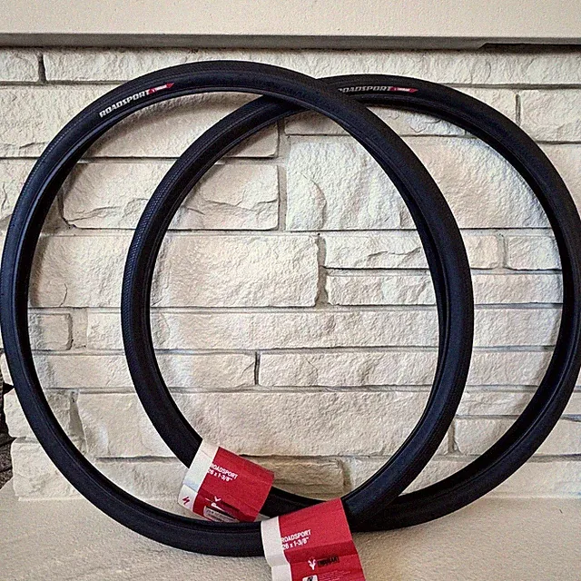 Specialized Roadsport 26x1-3/8 38-590 Road Bike Tires Pair Black Clincher T41