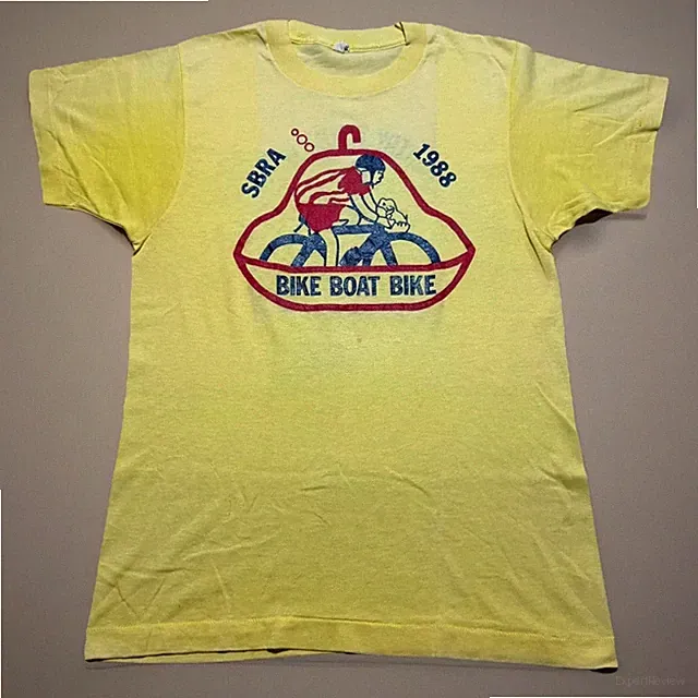 Vintage 1988 Country Cycle Mattituck SBRA Bike Boat Race Faded Shirt Size Small