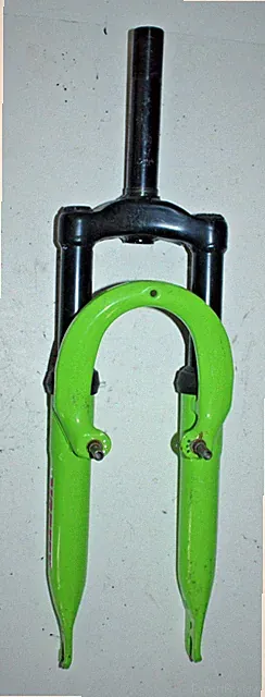 Vortex XC 12" Kids Bike Suspension Fork 1" Threaded 130mm Green V-Brake Commuter
