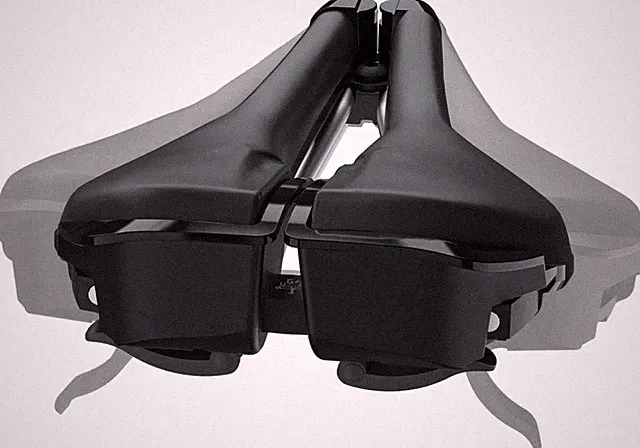 Width Continuously Adjustable Bike Seat - Comfortable & Prostate Friendly Bicycl