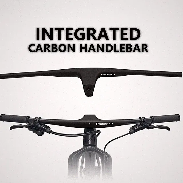 XC MTB Bike Carbon Handlebar Length 50-90mm Integrated Cross Country Bicycle Bar