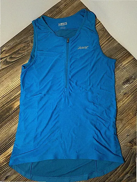 Zoot Sleeveless Racing Tri Jersey Blue X Large Competition Triathlon Cycling XL